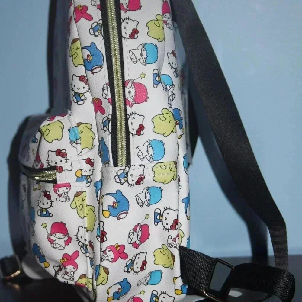 Hello Kitty and Friends Sanrio Mini Backpack Unisex White with Red Bow My Melody